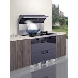 欧恒OHD双电机集成灶一体灶家用消毒碗柜款自动清洗侧吸下排