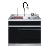 欧恒OHS6超声波集成水槽洗碗机一体家用一体式带全自动果蔬洗碗柜